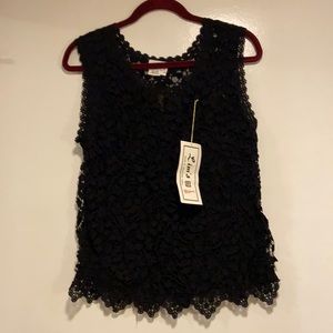 Lim’s NWT - hand crocheted, 100 % cotton top